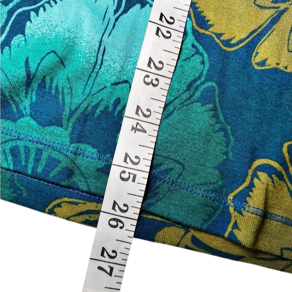 Sonoma Green and Yellow Floral Botanical Cotton Long Sleeve Top - Picture 12 of 13